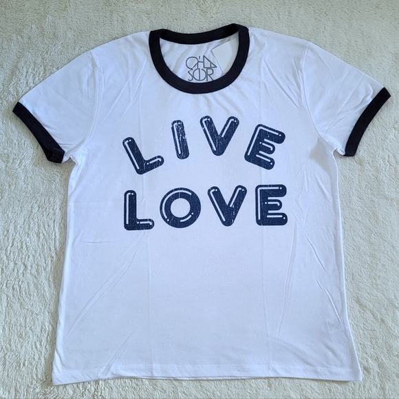 Chaser Tops - Chaser "LIVE LOVE"❤️ Graphic Tee👕 - NWT